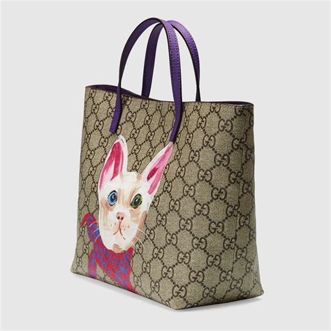 gucci bag with cat head|gucci tote with cat.